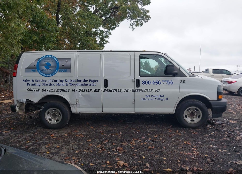 2018 CHEVROLET EXPRESS 3500 WORK VAN VIN: 1GCZGGFG6J1344444