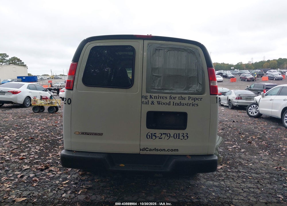 2018 CHEVROLET EXPRESS 3500 WORK VAN VIN: 1GCZGGFG6J1344444