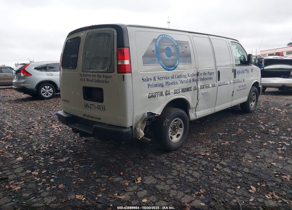 2018 CHEVROLET EXPRESS 3500 WORK VAN VIN: 1GCZGGFG6J1344444