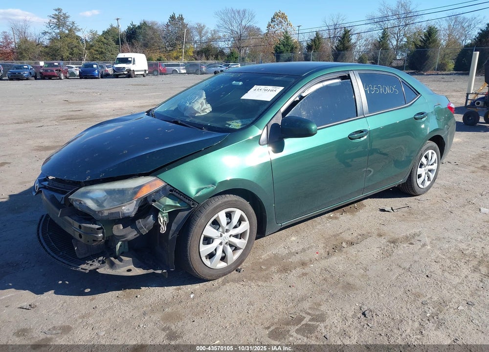 2016 TOYOTA COROLLA VIN: 2T1BURHE9GC580947
