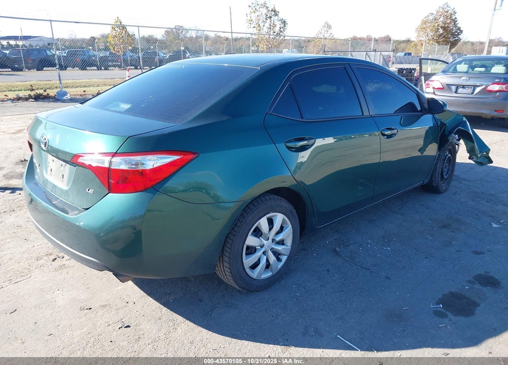 2016 TOYOTA COROLLA VIN: 2T1BURHE9GC580947