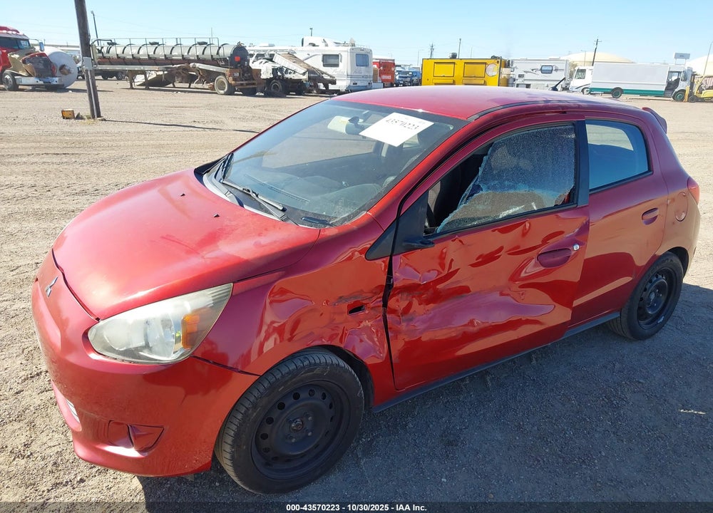 2015 MITSUBISHI MIRAGE DE/RF VIN: ML32A3HJ1FH041562
