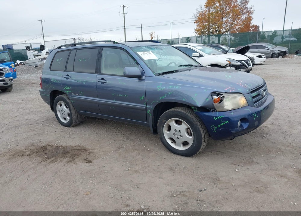 2007 TOYOTA HIGHLANDER LIMITED V6 VIN: JTEEP21A270202865