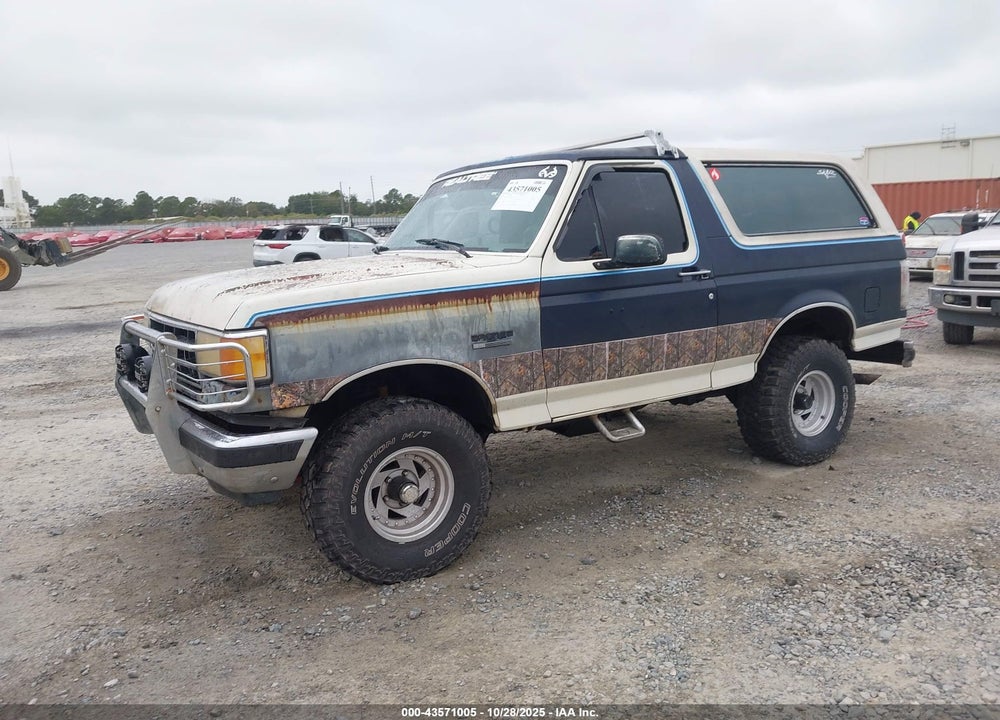 1990 FORD BRONCO U100 VIN: 1FMEU15H9LLA88799