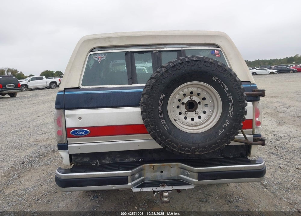 1990 FORD BRONCO U100 VIN: 1FMEU15H9LLA88799