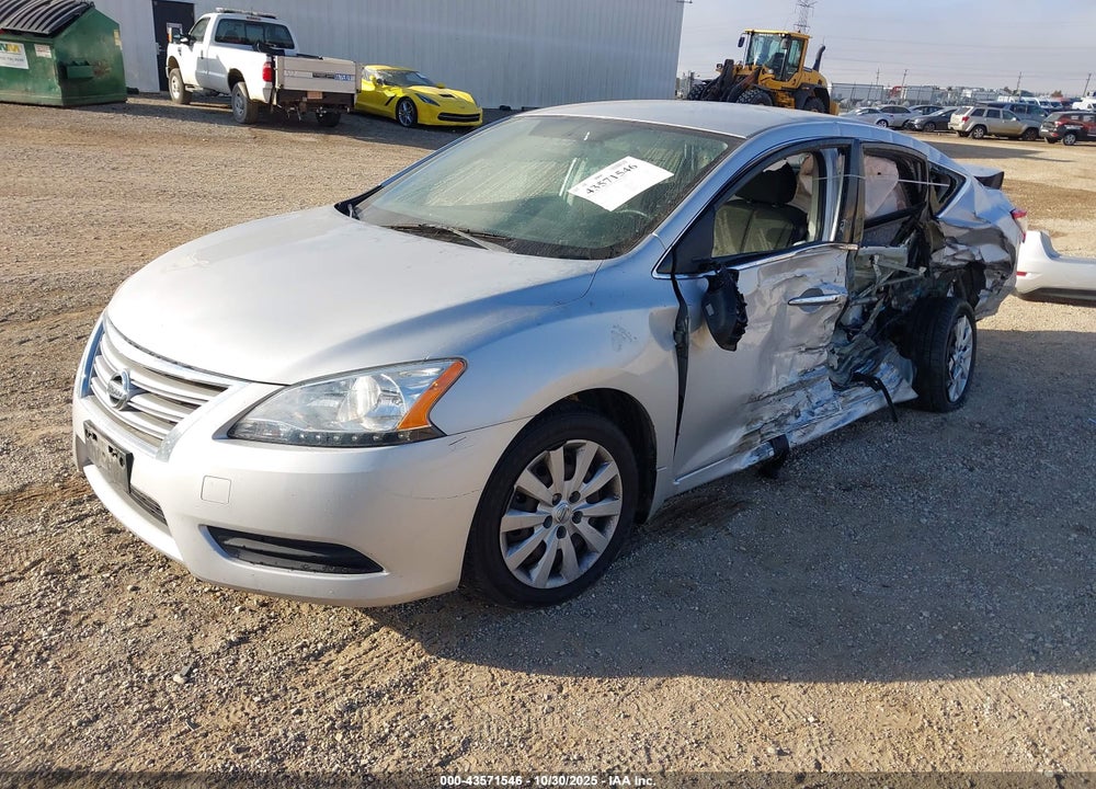 2013 NISSAN SENTRA S VIN: 3N1AB7AP8DL563425