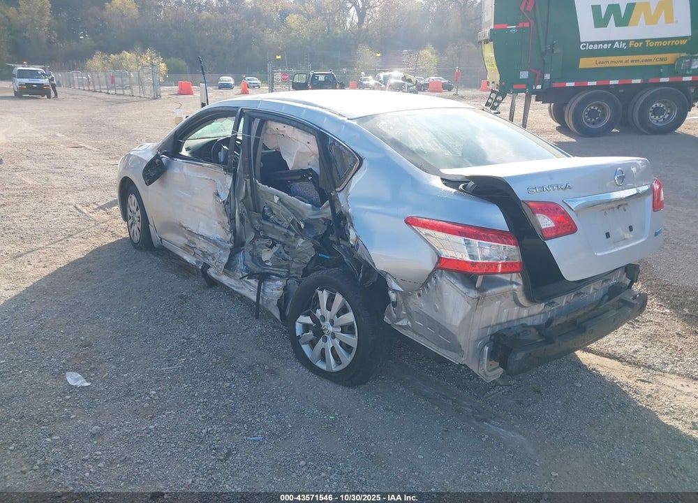 2013 NISSAN SENTRA S VIN: 3N1AB7AP8DL563425