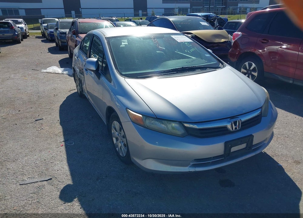2012 HONDA CIVIC LX VIN: 2HGFB2E54CH503777