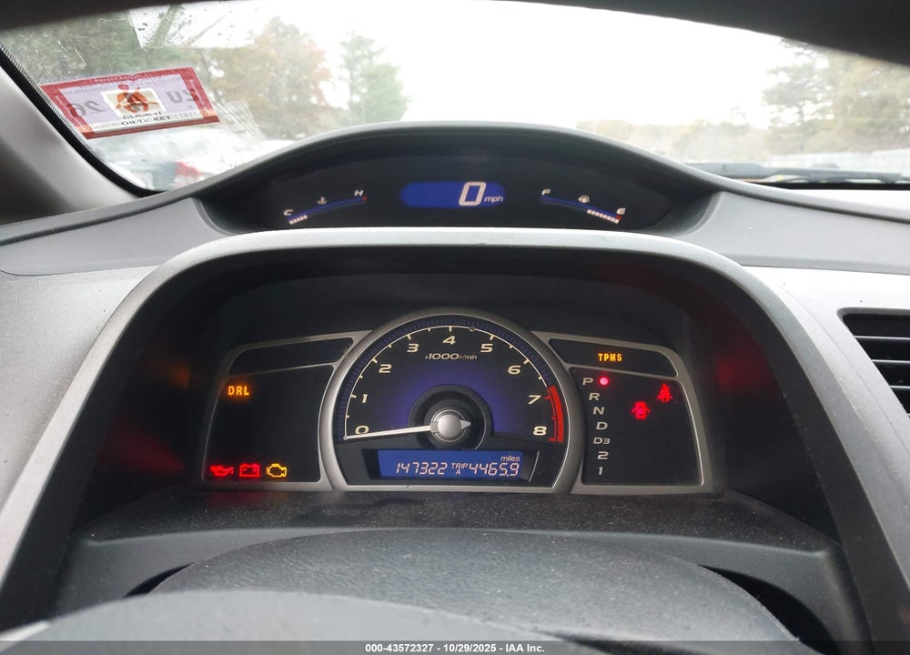 2009 HONDA CIVIC LX VIN: 1HGFA16529L008436