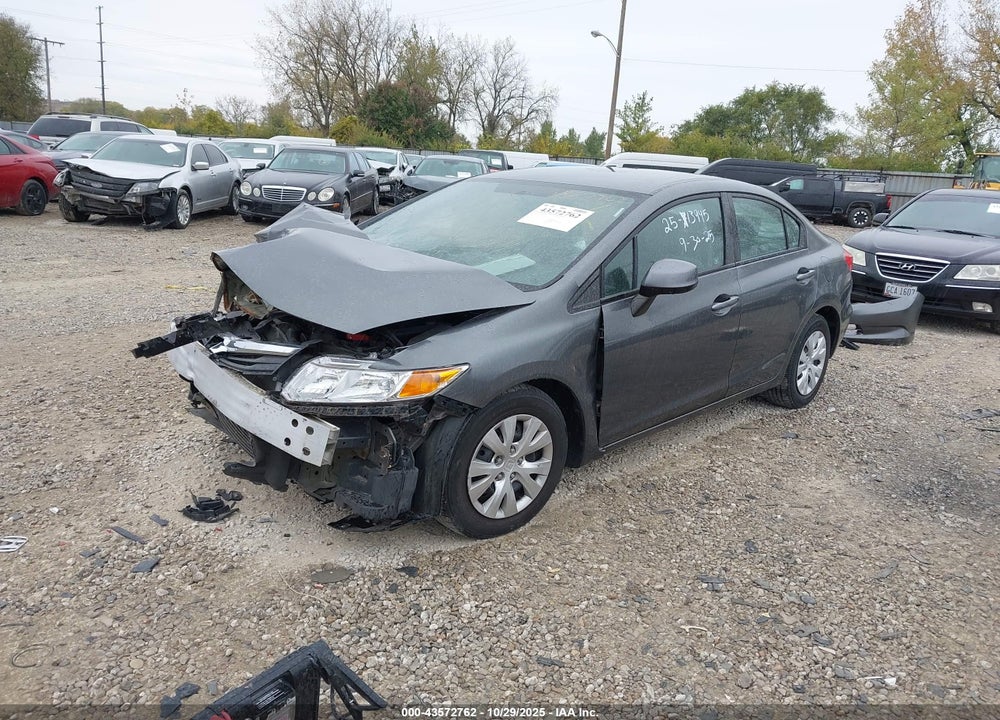 2012 HONDA CIVIC LX VIN: 19XFB2F50CE084173
