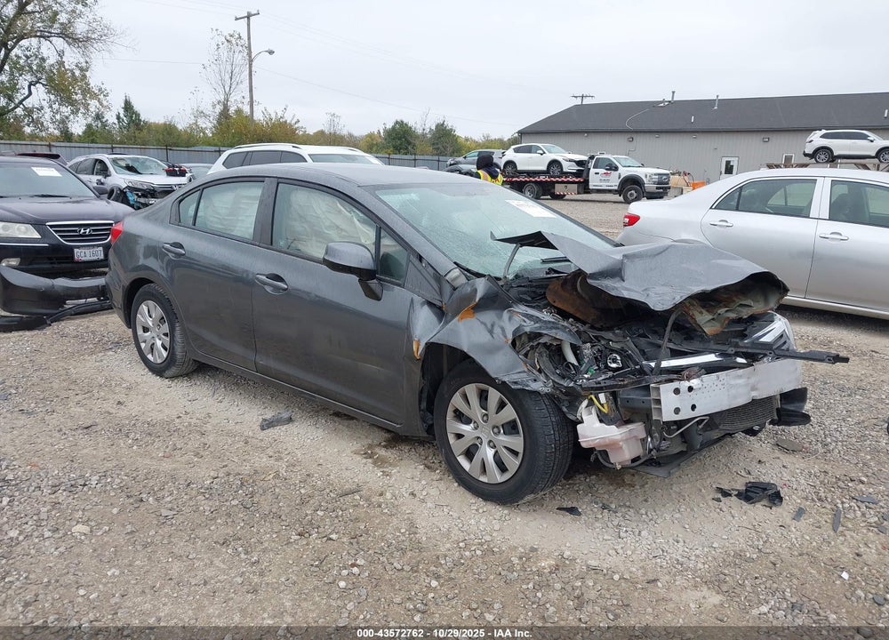2012 HONDA CIVIC LX VIN: 19XFB2F50CE084173