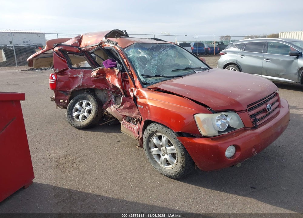 2003 TOYOTA HIGHLANDER LIMITED V6 VIN: JTEHF21A330121013