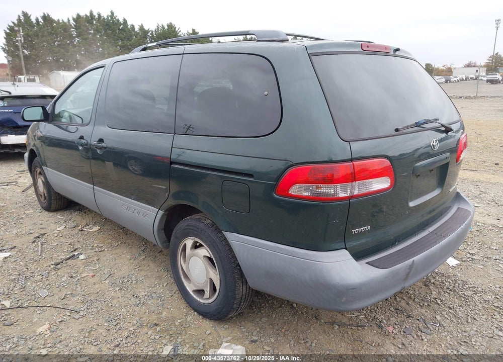 2001 TOYOTA SIENNA LE VIN: 4T3ZF13CX1U372069