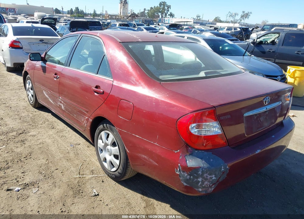 2002 TOYOTA CAMRY LE VIN: 4T1BE32K72U075540