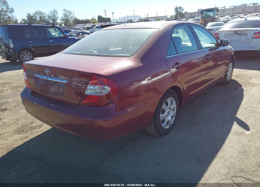 2002 TOYOTA CAMRY LE VIN: 4T1BE32K72U075540