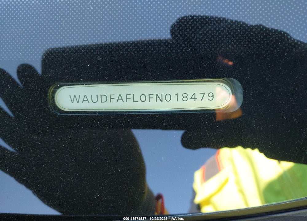 2015 AUDI A4 VIN: WAUDFAFL0FN018479