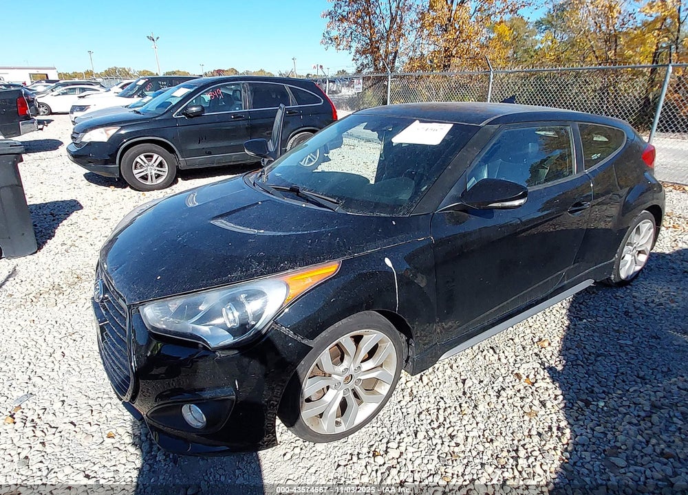 2013 HYUNDAI VELOSTER TURBO W/BLACK VIN: KMHTC6AE2DU176494