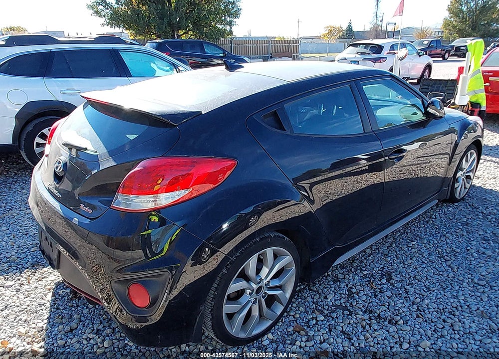 2013 HYUNDAI VELOSTER TURBO W/BLACK VIN: KMHTC6AE2DU176494