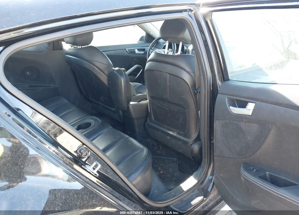 2013 HYUNDAI VELOSTER TURBO W/BLACK VIN: KMHTC6AE2DU176494