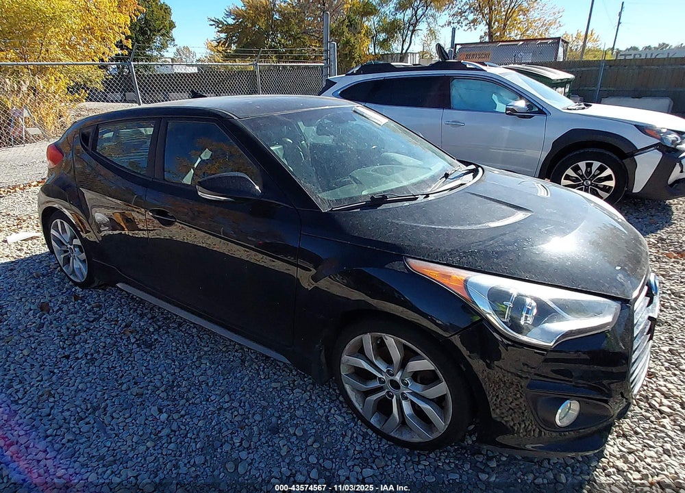 2013 HYUNDAI VELOSTER TURBO W/BLACK VIN: KMHTC6AE2DU176494