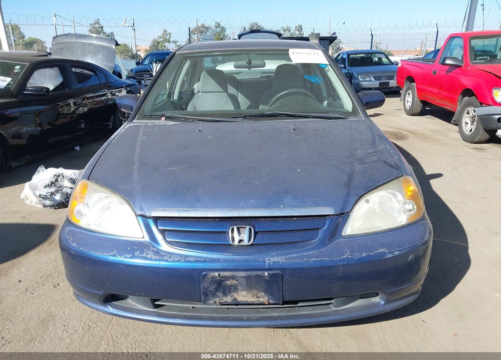 2002 HONDA CIVIC EX VIN: 2HGES26842H508321