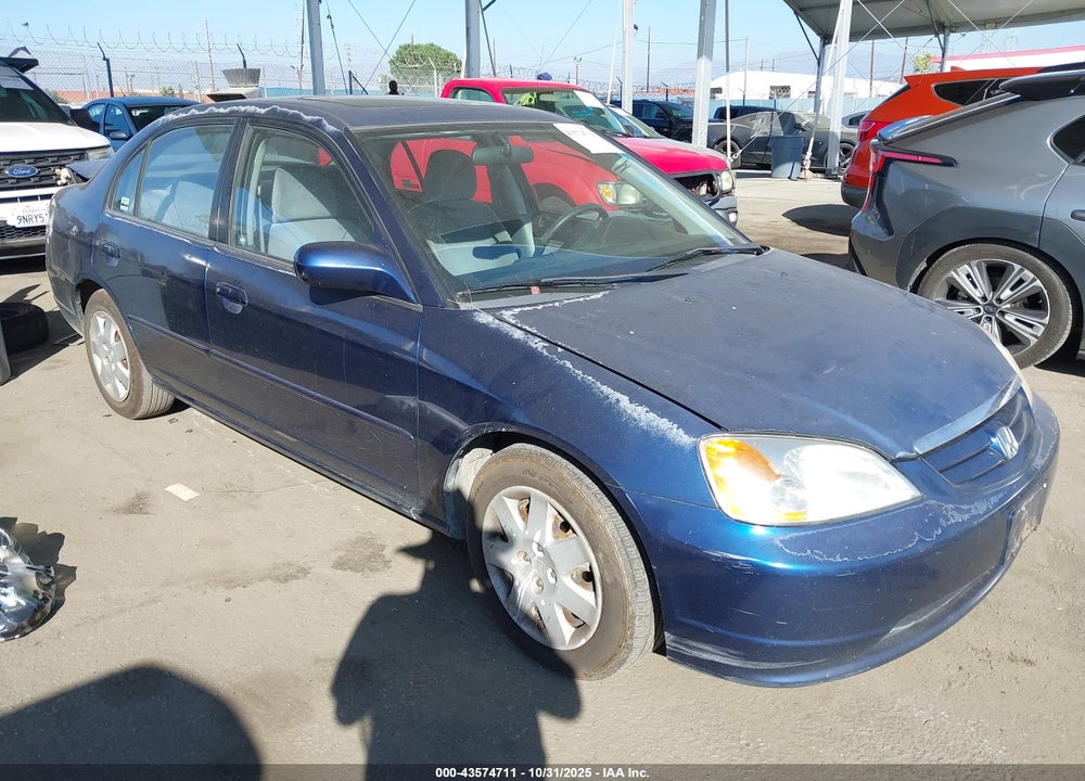2002 HONDA CIVIC EX VIN: 2HGES26842H508321