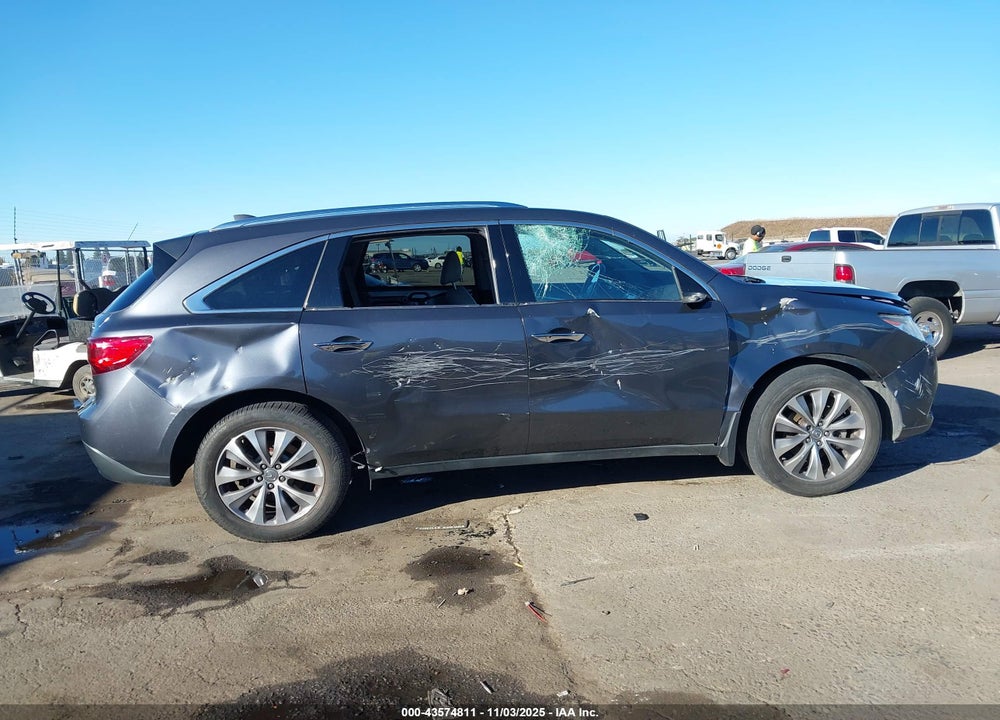 2014 ACURA MDX TECH PKG VIN: 5FRYD3H42EB002260