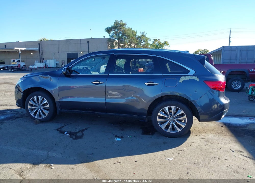 2014 ACURA MDX TECH PKG VIN: 5FRYD3H42EB002260