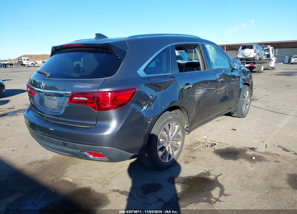 2014 ACURA MDX TECH PKG VIN: 5FRYD3H42EB002260