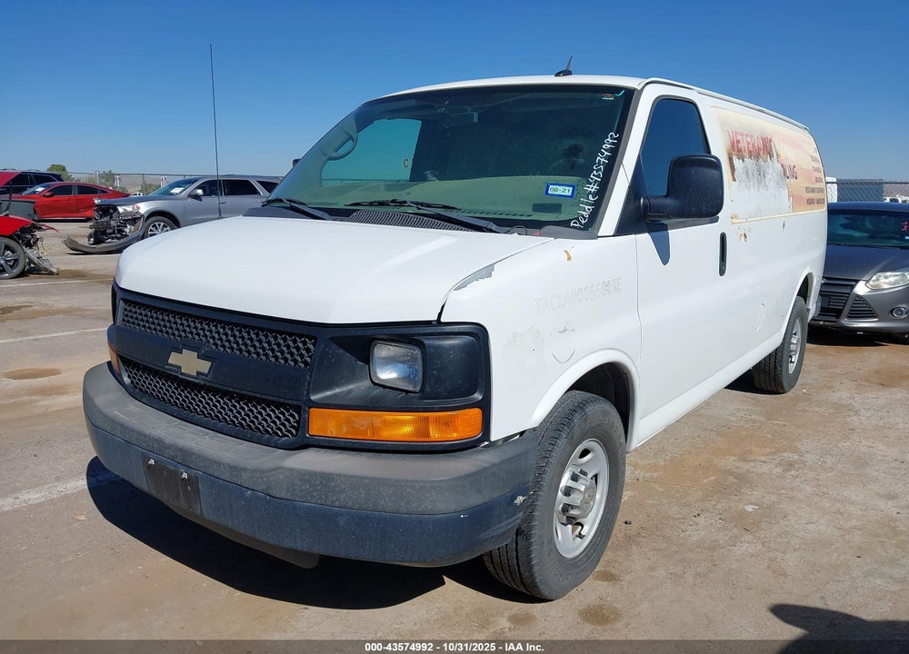 2013 CHEVROLET EXPRESS 2500 WORK VAN VIN: 1GCWGFFA0D1114704