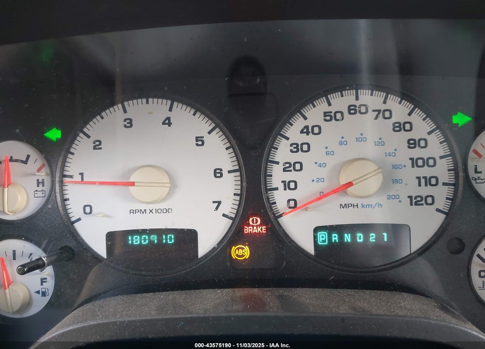 2003 DODGE RAM 1500 SLT/LARAMIE/ST VIN: 1D7HA18NX3S139959