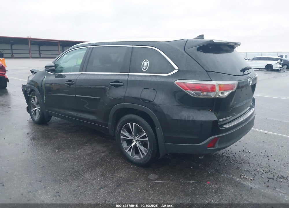 2016 TOYOTA HIGHLANDER XLE V6 VIN: 5TDJKRFH8GS291967