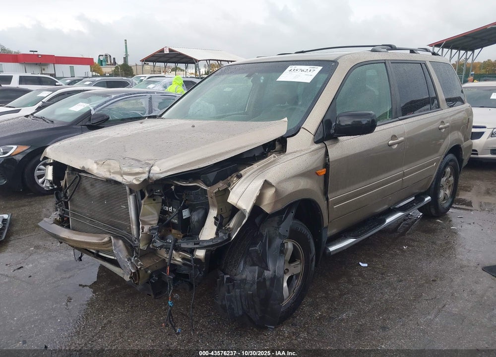 2007 HONDA PILOT EX-L VIN: 5FNYF18527B006420