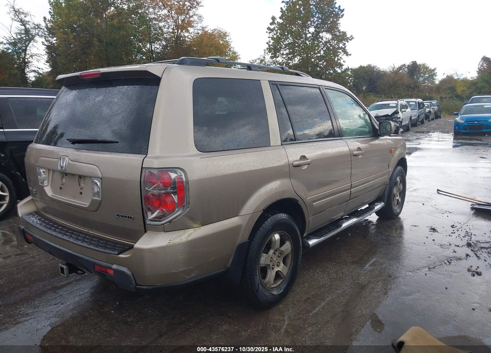 2007 HONDA PILOT EX-L VIN: 5FNYF18527B006420