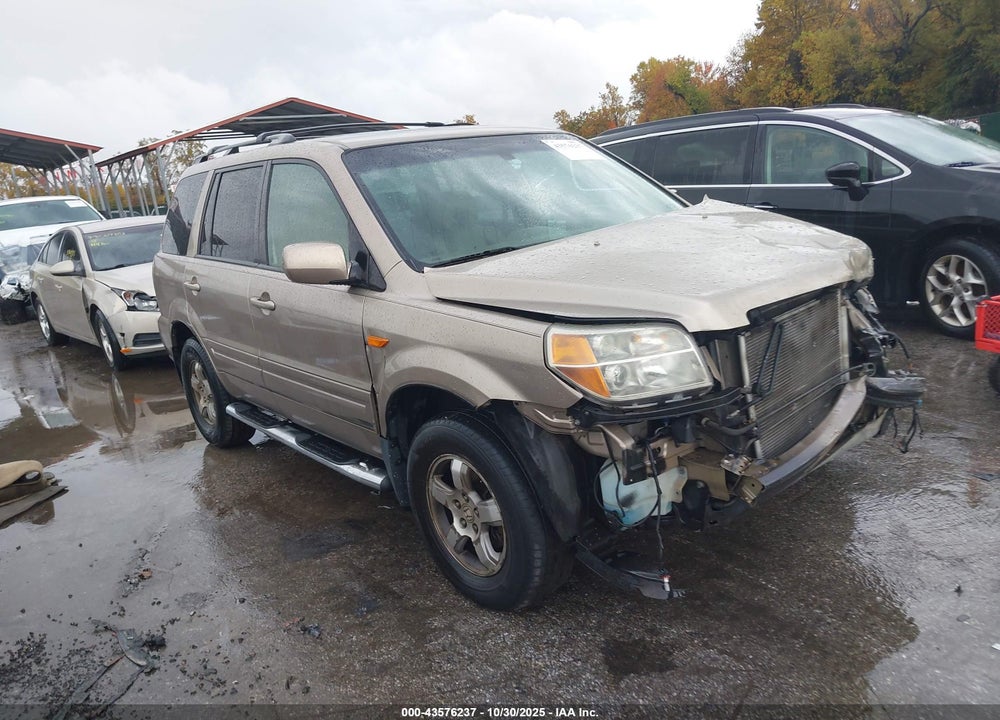 2007 HONDA PILOT EX-L VIN: 5FNYF18527B006420