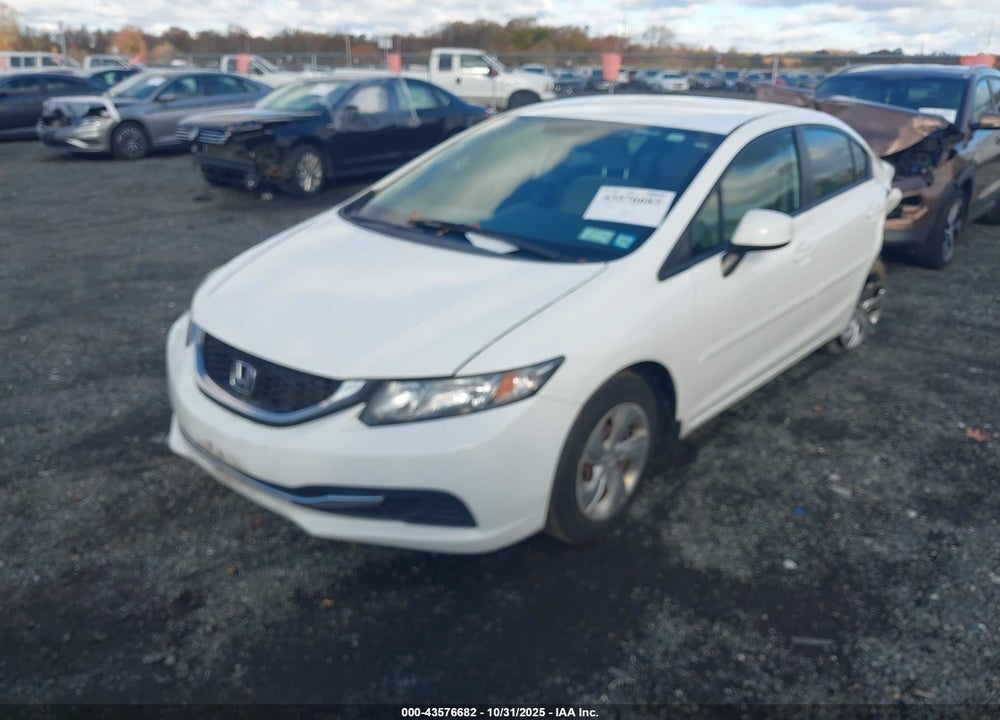 2013 HONDA CIVIC LX VIN: 19XFB2F5XDE064661