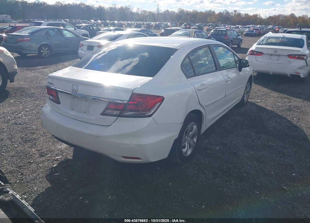 2013 HONDA CIVIC LX VIN: 19XFB2F5XDE064661
