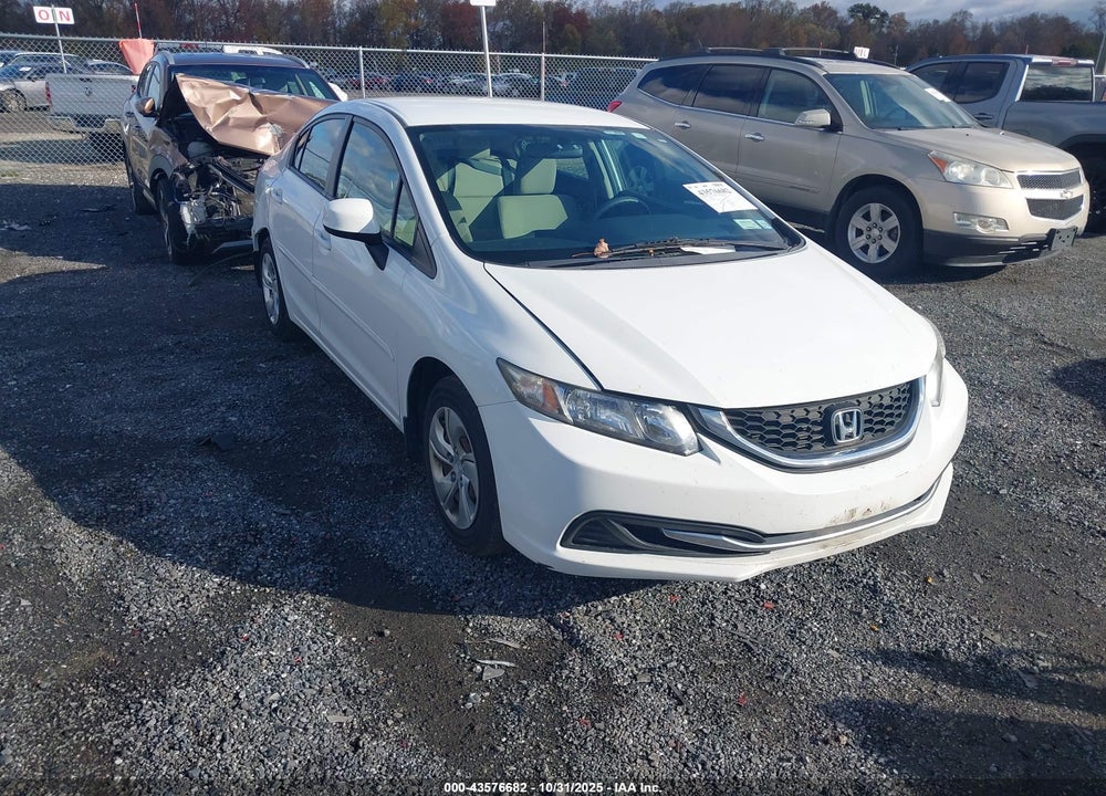 2013 HONDA CIVIC LX VIN: 19XFB2F5XDE064661