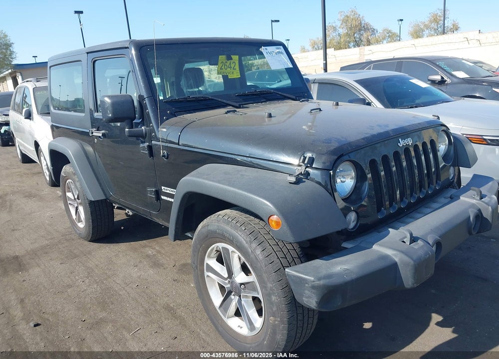 2015 JEEP WRANGLER SPORT VIN: 1C4AJWAGXFL587010