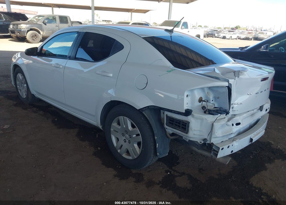 2014 DODGE AVENGER VIN: 1C3CDZAG9EN220608