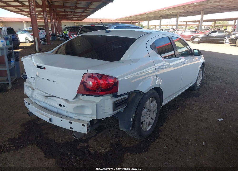 2014 DODGE AVENGER VIN: 1C3CDZAG9EN220608