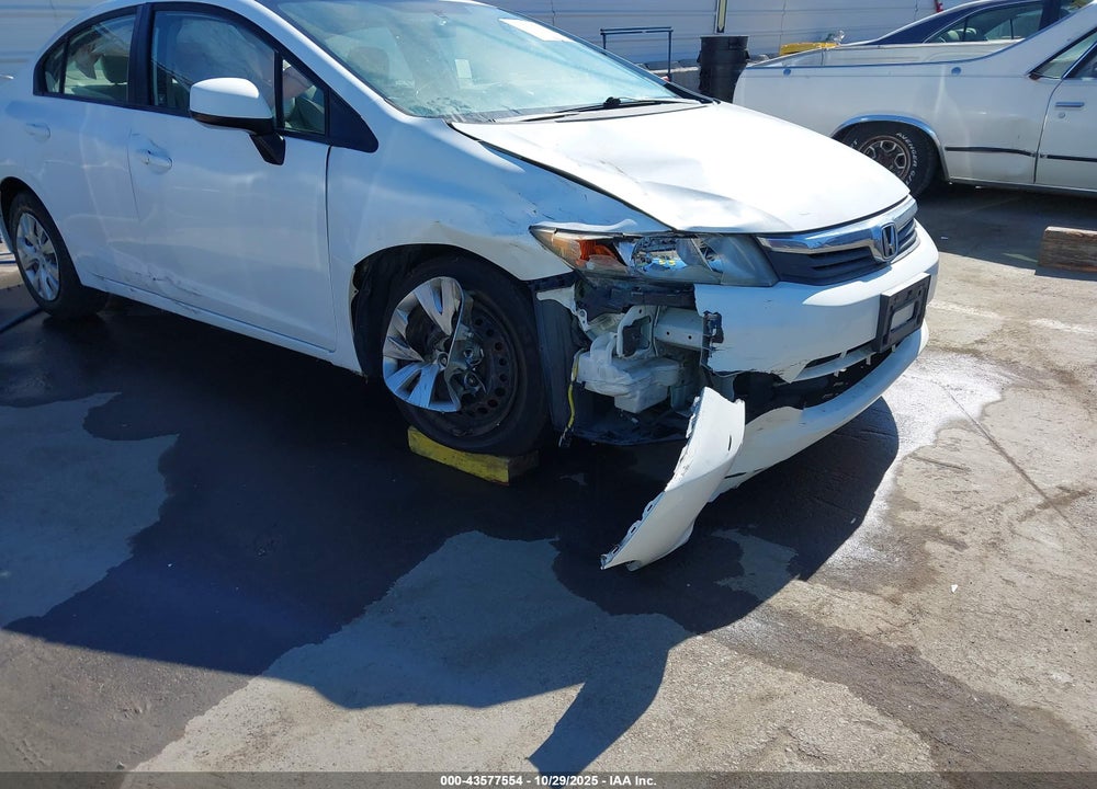2012 HONDA CIVIC LX VIN: 19XFB2F53CE392003