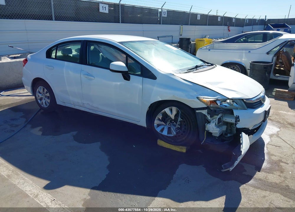 2012 HONDA CIVIC LX VIN: 19XFB2F53CE392003