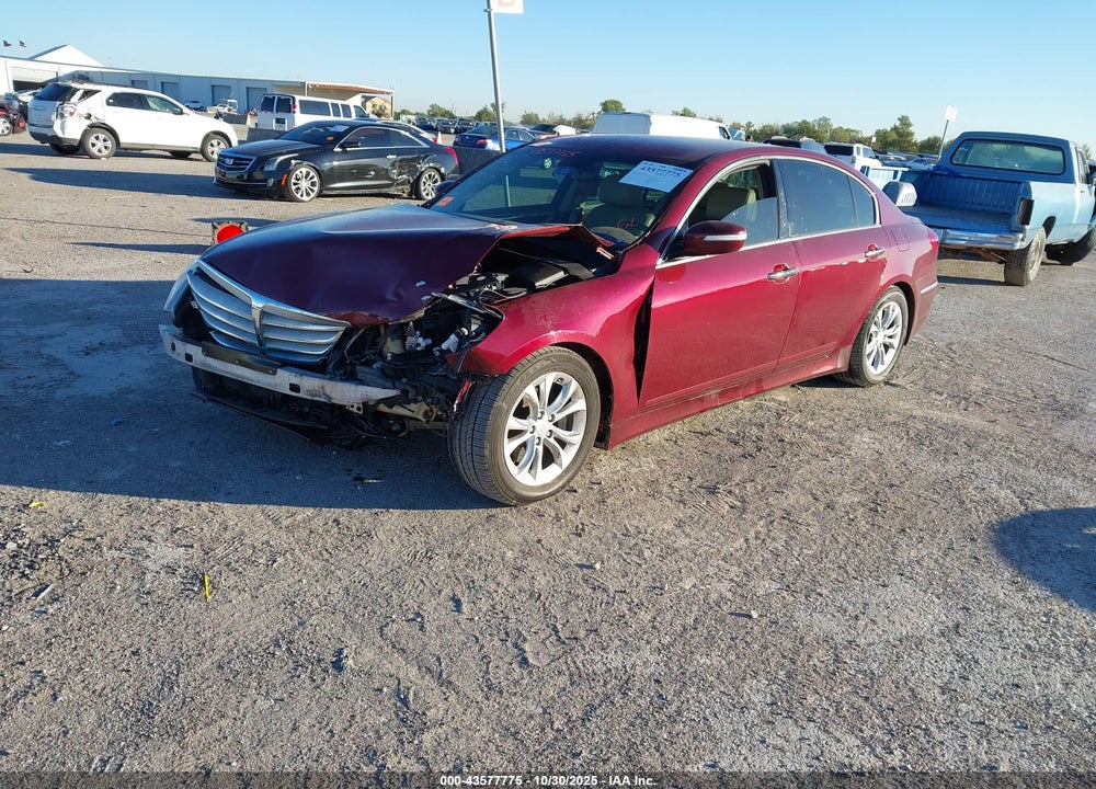 2013 HYUNDAI GENESIS 3.8 VIN: KMHGC4DDXDU221545