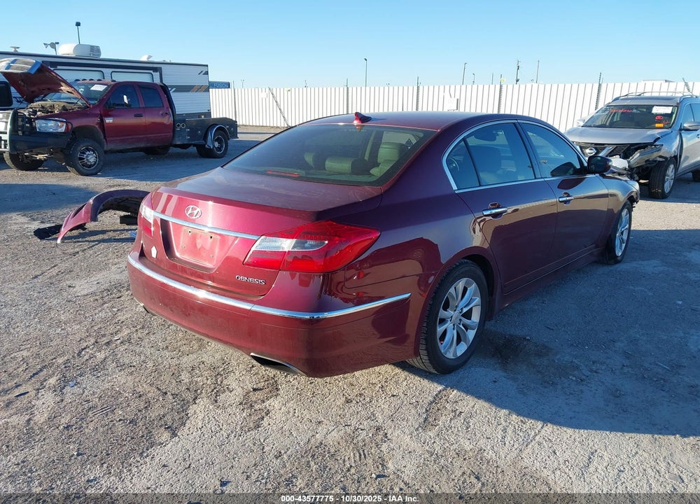 2013 HYUNDAI GENESIS 3.8 VIN: KMHGC4DDXDU221545
