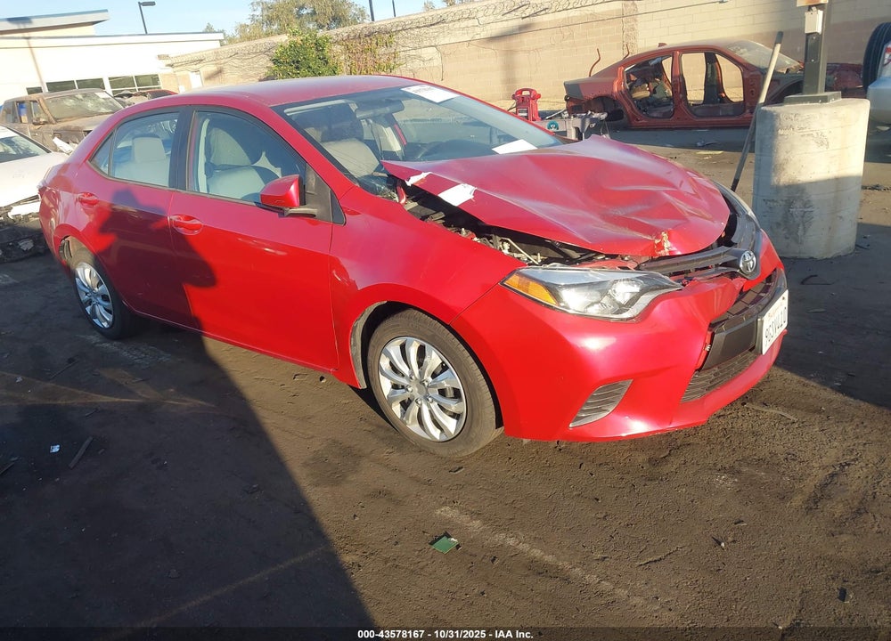 2015 TOYOTA COROLLA LE VIN: 5YFBURHEXFP256923