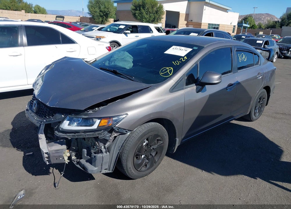 2013 HONDA CIVIC LX VIN: 2HGFB2F53DH572184