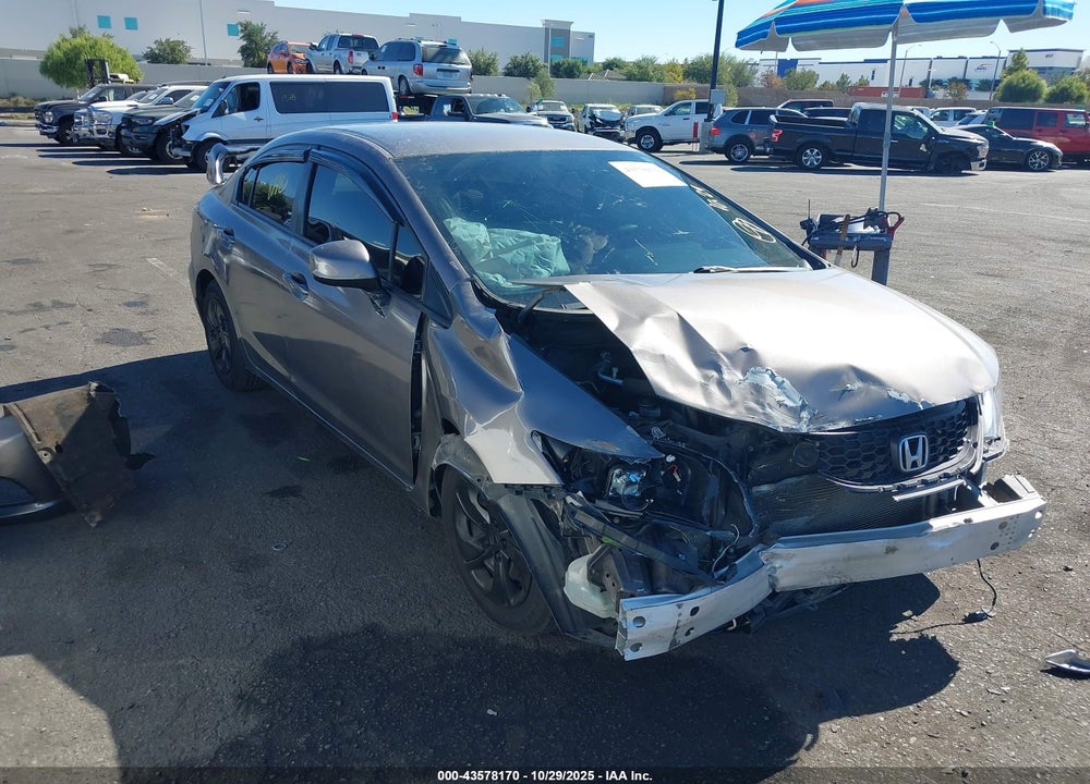 2013 HONDA CIVIC LX VIN: 2HGFB2F53DH572184