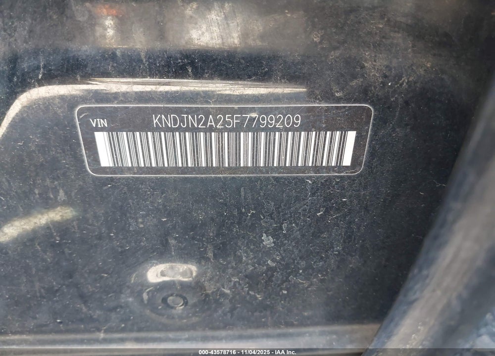 2015 KIA SOUL VIN: KNDJN2A25F7799209