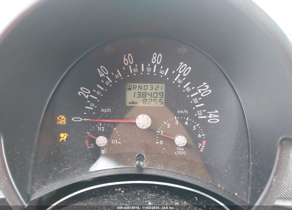 2003 VOLKSWAGEN NEW BEETLE GLS 2.0L VIN: 3VWCK21C43M401173